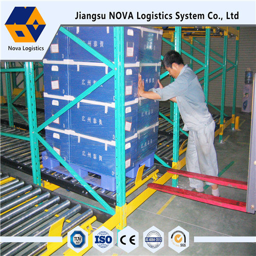 Kho lưu trữ tự động Giá đỡ pallet trọng lực 