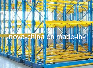 Kho chứa pallet hạng nặng có thể di chuyển được với đường ray