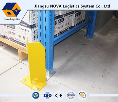 Giá đỡ pallet hạng nặng bằng thép màu cam Q355B và khung màu xanh lam