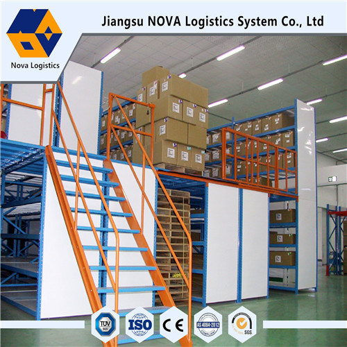 Thép trung bình Duty Rack Mezzanine với hỗ trợ sàn