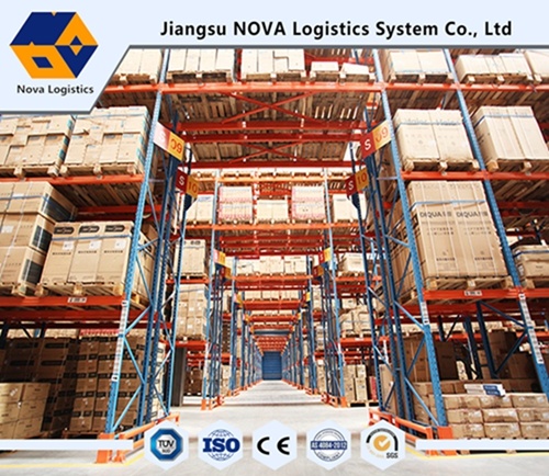 Giá đỡ pallet thép mật độ cao cho kho lưu trữ