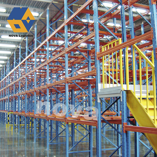 Kho lưu trữ kho hỗ trợ giá pallet sàn lửng