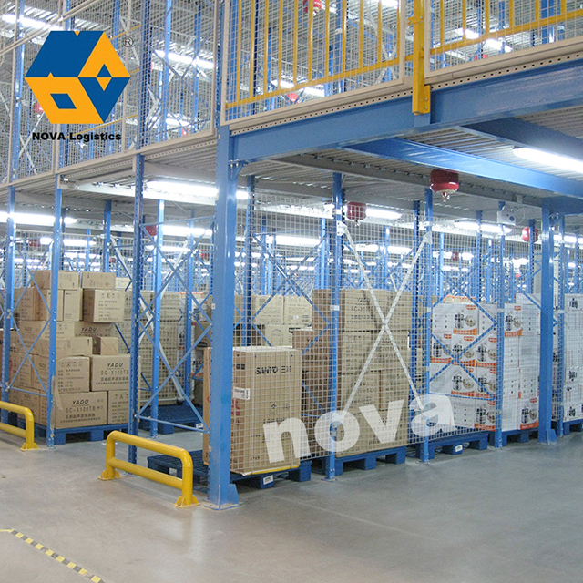 Kho lưu trữ kho hỗ trợ giá pallet sàn lửng