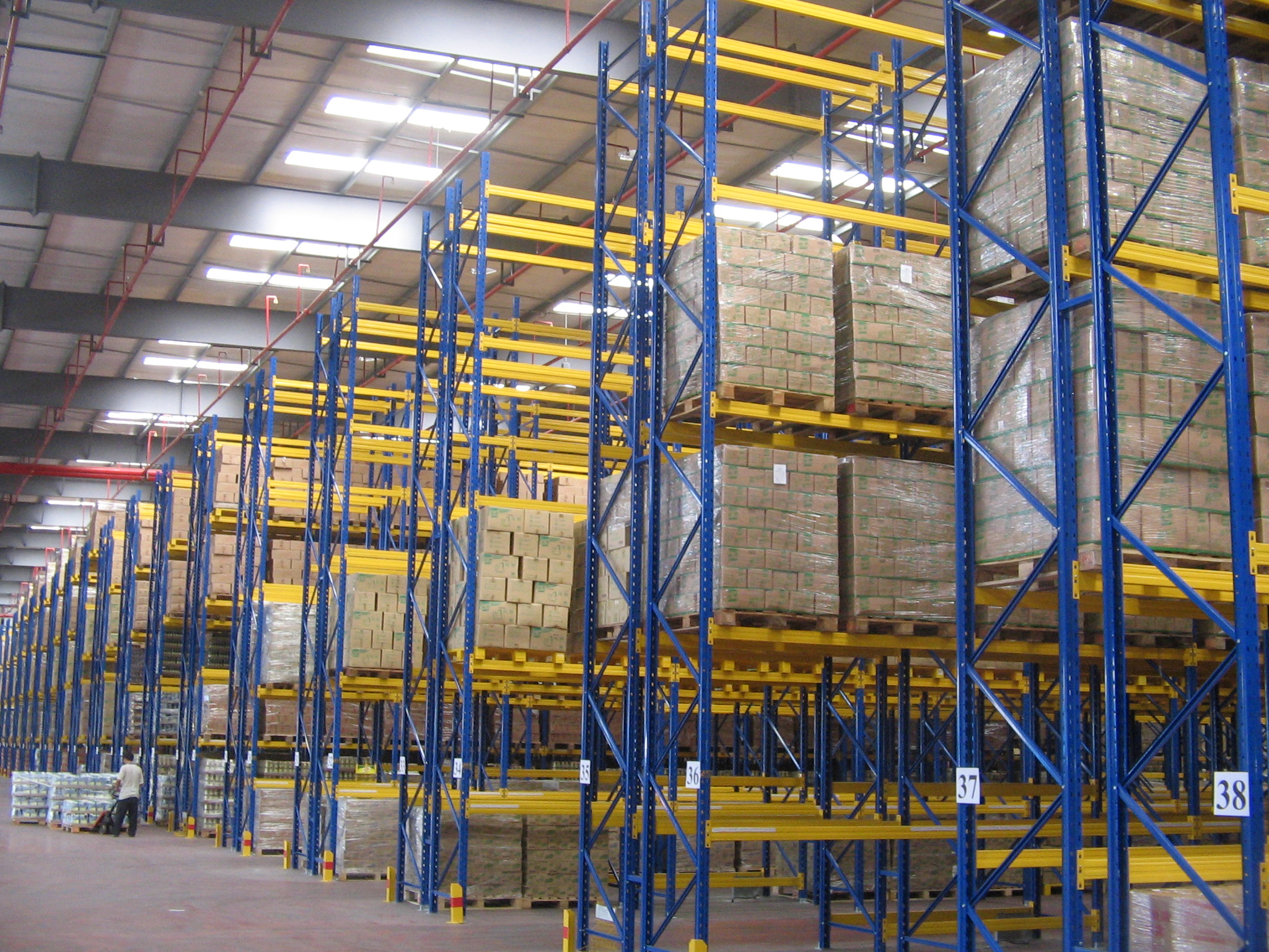  Giá đỡ pallet chọn lọc chùm lưu trữ hạng nặng của Trung Quốc 