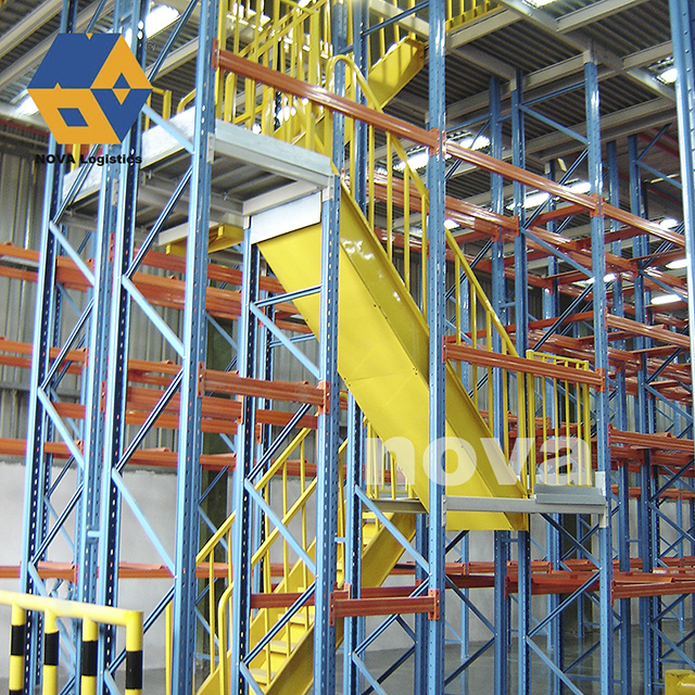 Kho lưu trữ kho hỗ trợ giá pallet sàn lửng